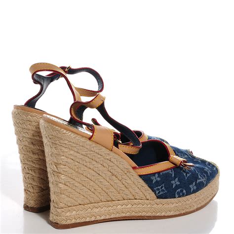 louis vuitton espadrille|Louis Vuitton denim espadrilles.